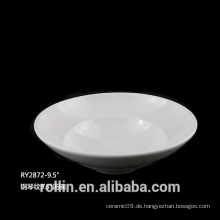 Porzellan runde Schüssel tiefe Suppenschüsseln 375ml